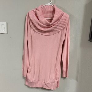 New York & Company Soft Pink Turtleneck Sweater